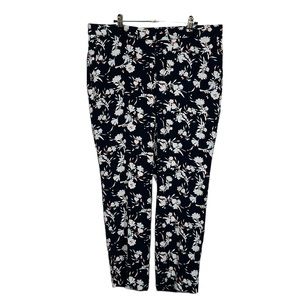 NEW Banana Republic Avery Floral Print Pants Sz 14